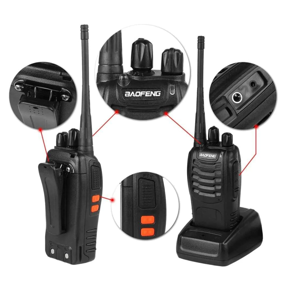 Radio Comunicacion Walkie Talkie 888s