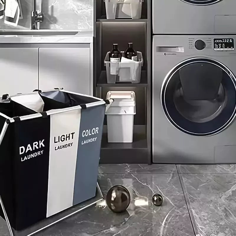 Cesto Canasto Tela Ropa Sucia 3 Comparti