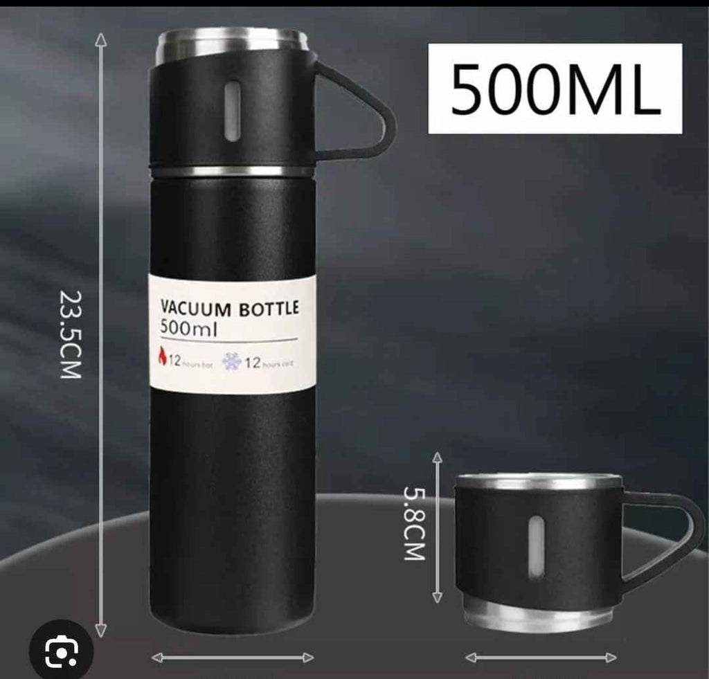 Termo Pocillo de Acero Inoxidable 500 ml — Set con 3 Tazas